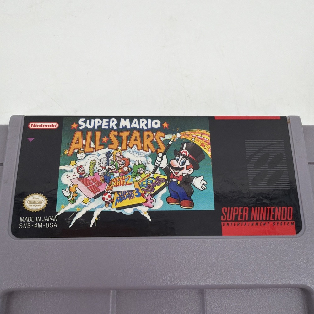 Super Mario All-Stars Nintendo SNES Game Cartridge TESTED - Picture 4 of 4